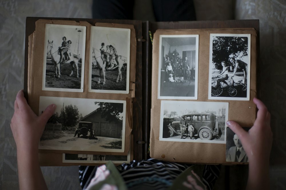 Fotobog med familiebilleder